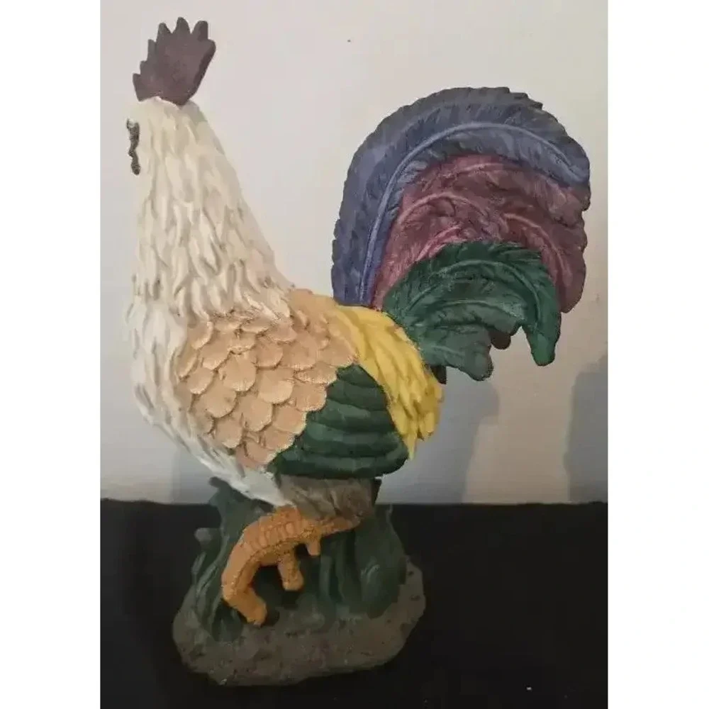 Rooster Resin Figurine Decor